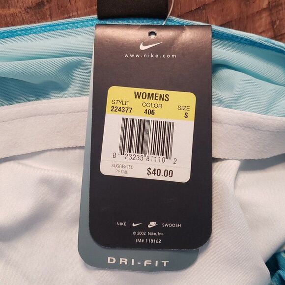 Nike Dri-Fit NWT Women Yoga Crop Top Floral Blue Size S - Picture 7 of 8